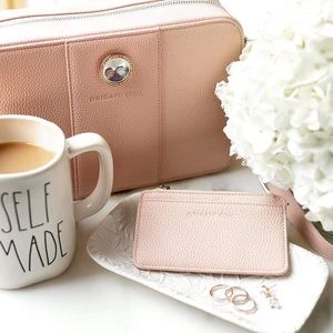 Origami Owl Blush Everyday Living Locket Crossbody and Cardholder Set (retired)